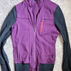 lululemon athletica Plum and Black Zip-Up Jacket